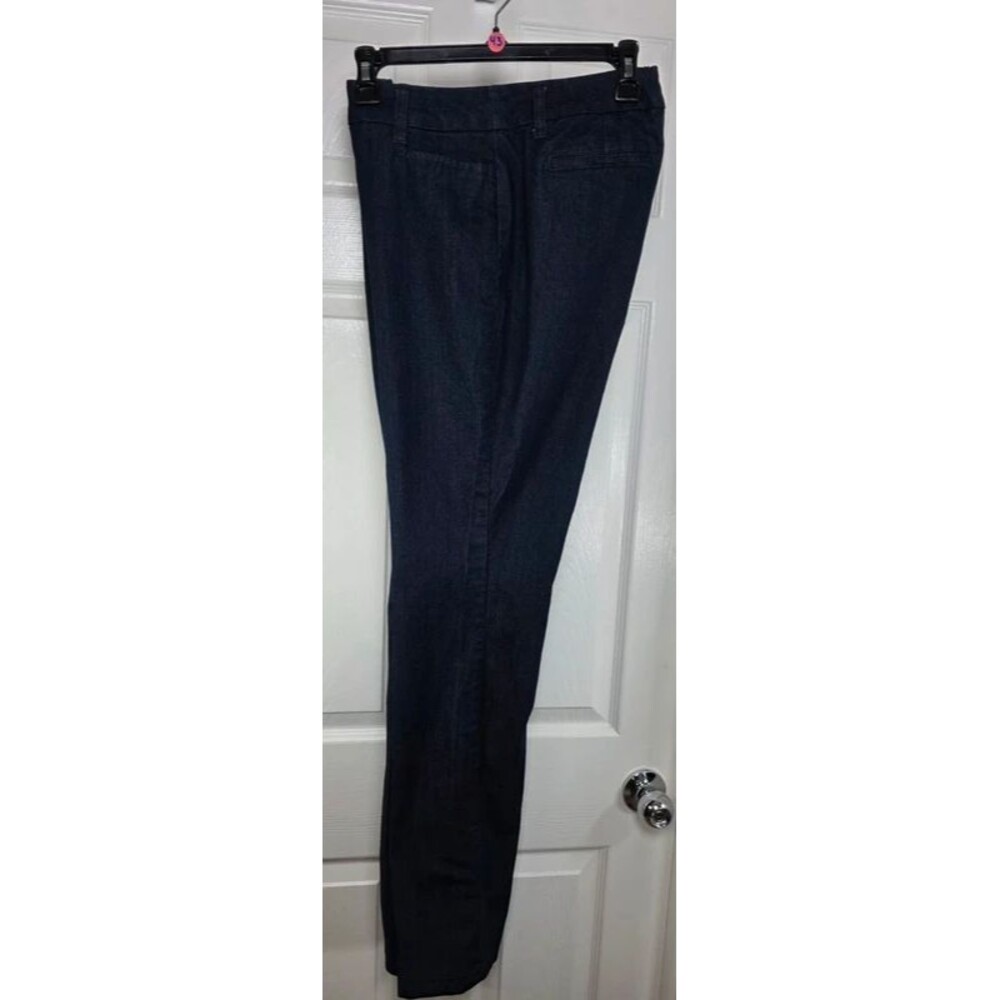 St. John's Bay Dark Indigo Straight Leg Trouser Jeans - Women's Size 8 Stretch